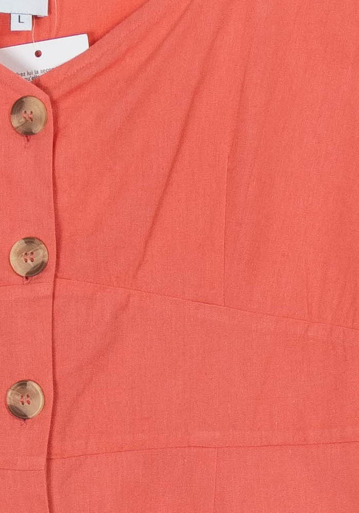 Robe Boutonnée Rose - Taille L/40 de la marque Petite Mendigote | PARAD115192 - Vendu par Paradigme - Image 3