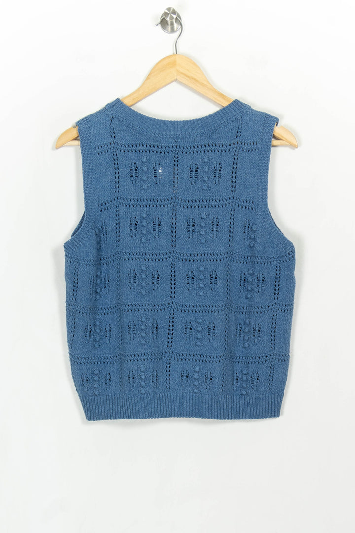 Pull Sans Manches Bleu - Taille L/40 de la marque La Fée Maraboutée | PARAD115195 - Vendu par Paradigme - Image 5