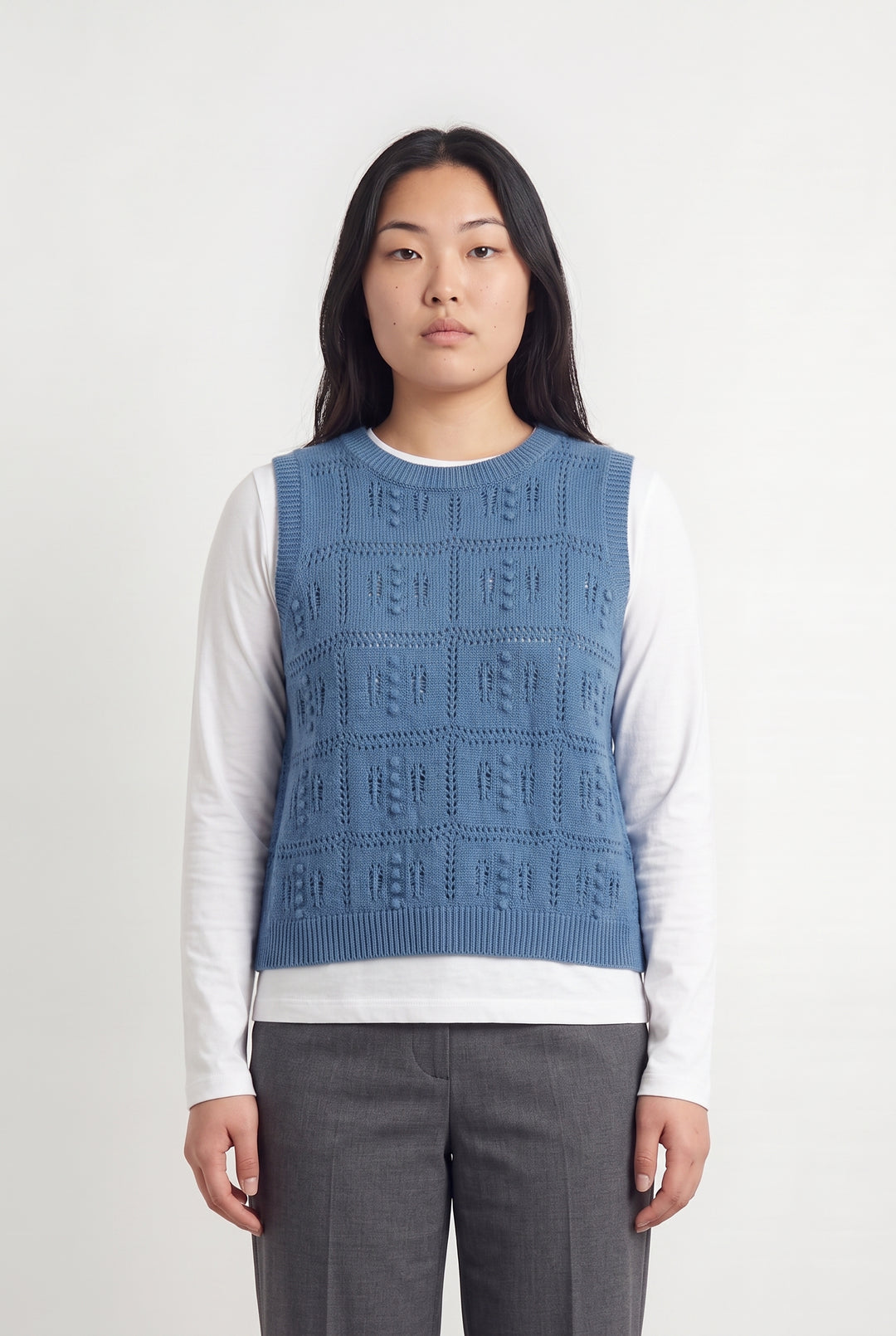 Pull Sans Manches Bleu - Taille L/40 de la marque La Fée Maraboutée | PARAD115195 - Vendu par Paradigme - Image 1