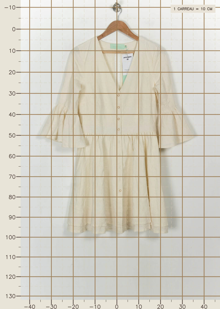 Robe Courte Beige - Taille L/40 de la marque Heimstone | PARAD115199 - Vendu par Paradigme - Image 4