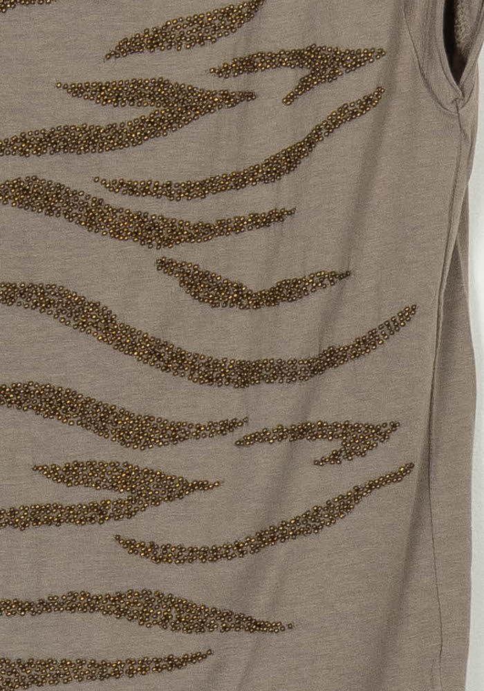 Tee-shirt Marron - Taille XS/34 de la marque IKKS | PARAD115200 - Vendu par Paradigme - Image 3