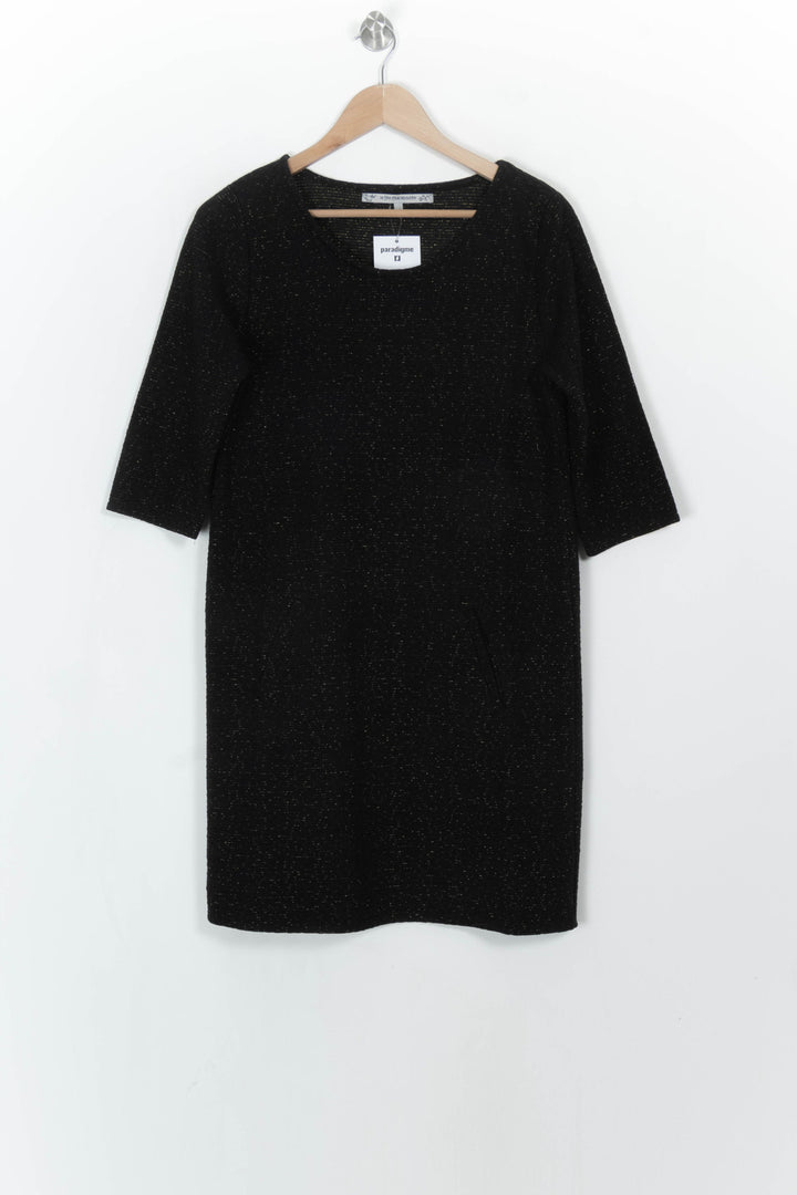 Robe Noire - Taille M/38 de la marque La Fée Maraboutée | PARAD115201 - Vendu par Paradigme - Image 2