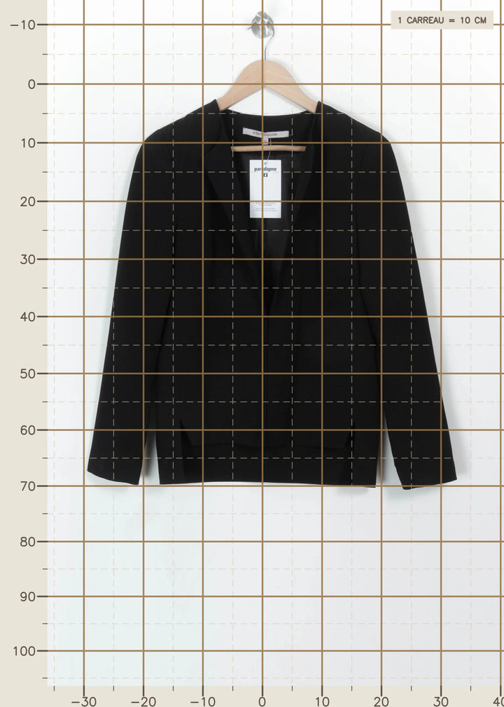 Veste Noire - Taille M/38 de la marque La Fée Maraboutée | PARAD115202 - Vendu par Paradigme - Image 4