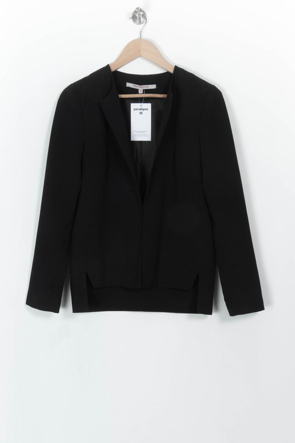 Veste Noire - Taille M/38 de la marque La Fée Maraboutée | PARAD115202 - Vendu par Paradigme - Image 2