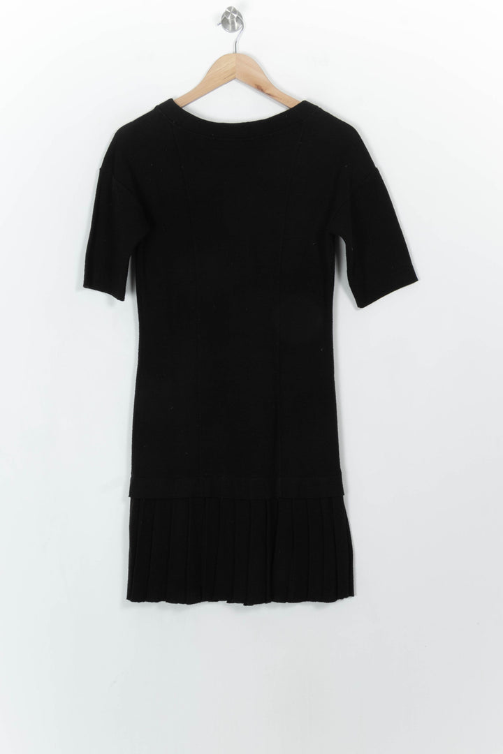 Robe Plissée Noire - Taille M/38 de la marque La Fée Maraboutée | PARAD115204 - Vendu par Paradigme - Image 5