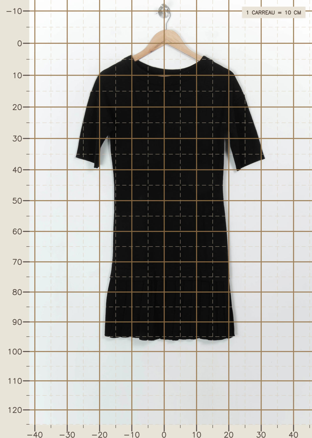 Robe Plissée Noire - Taille M/38 de la marque La Fée Maraboutée | PARAD115204 - Vendu par Paradigme - Image 4