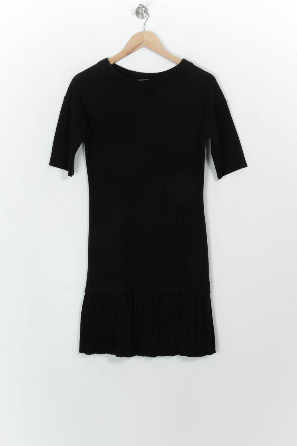 Robe Plissée Noire - Taille M/38 de la marque La Fée Maraboutée | PARAD115204 - Vendu par Paradigme - Image 2