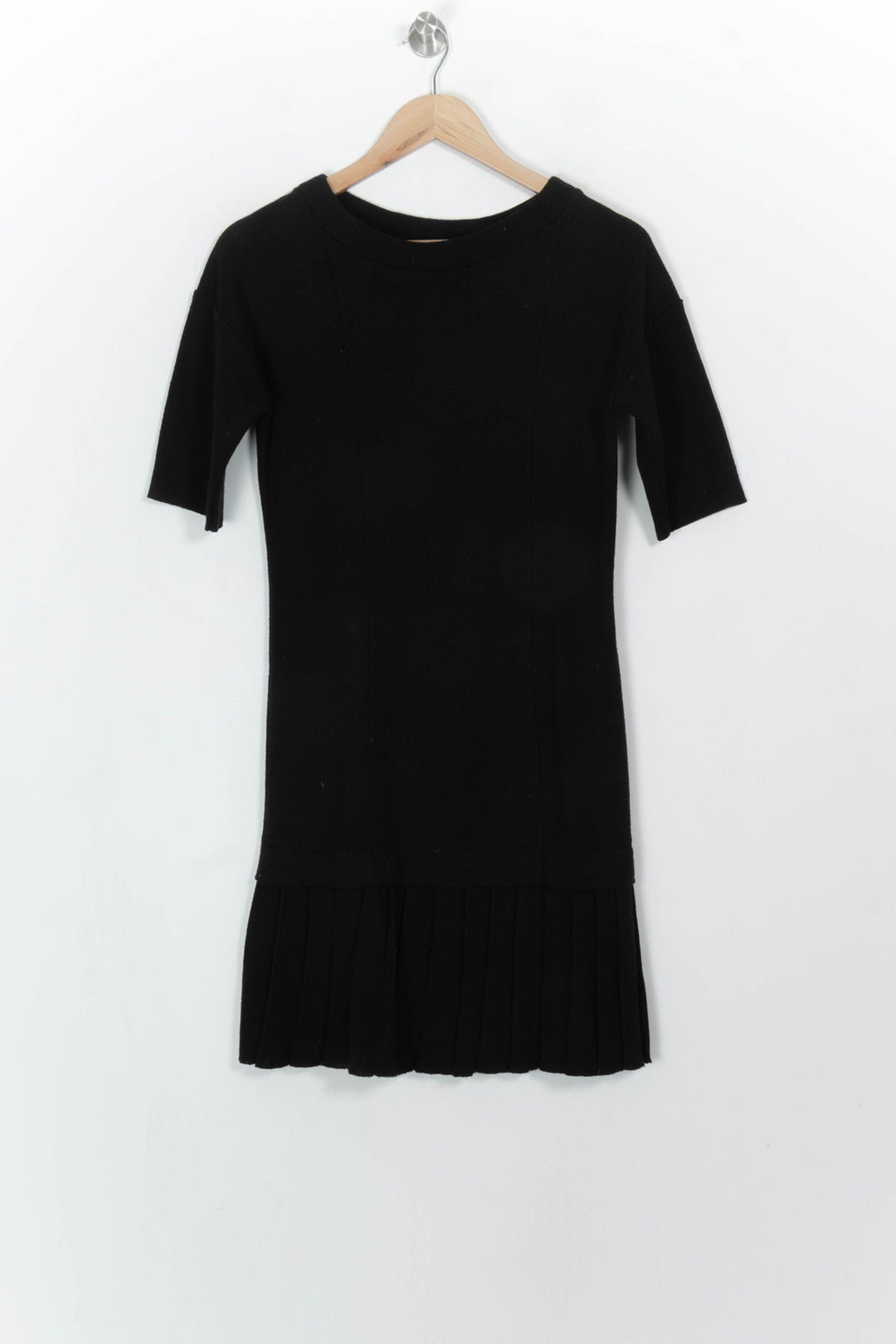 Robe Plissée Noire - Taille M/38 de la marque La Fée Maraboutée | PARAD115204 - Vendu par Paradigme - Image 2