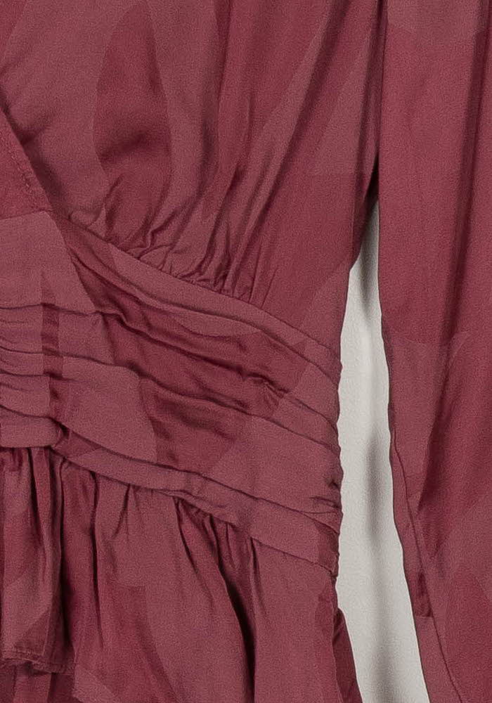 Blouse Bordeaux - Taille XS/34 de la marque ba&amp;sh | PARAD115207 - Vendu par Paradigme - Image 3