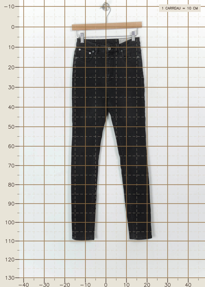 Jean Skinny Noir - Taille S/36 de la marque All Saints | PARAD115209 - Vendu par Paradigme - Image 4