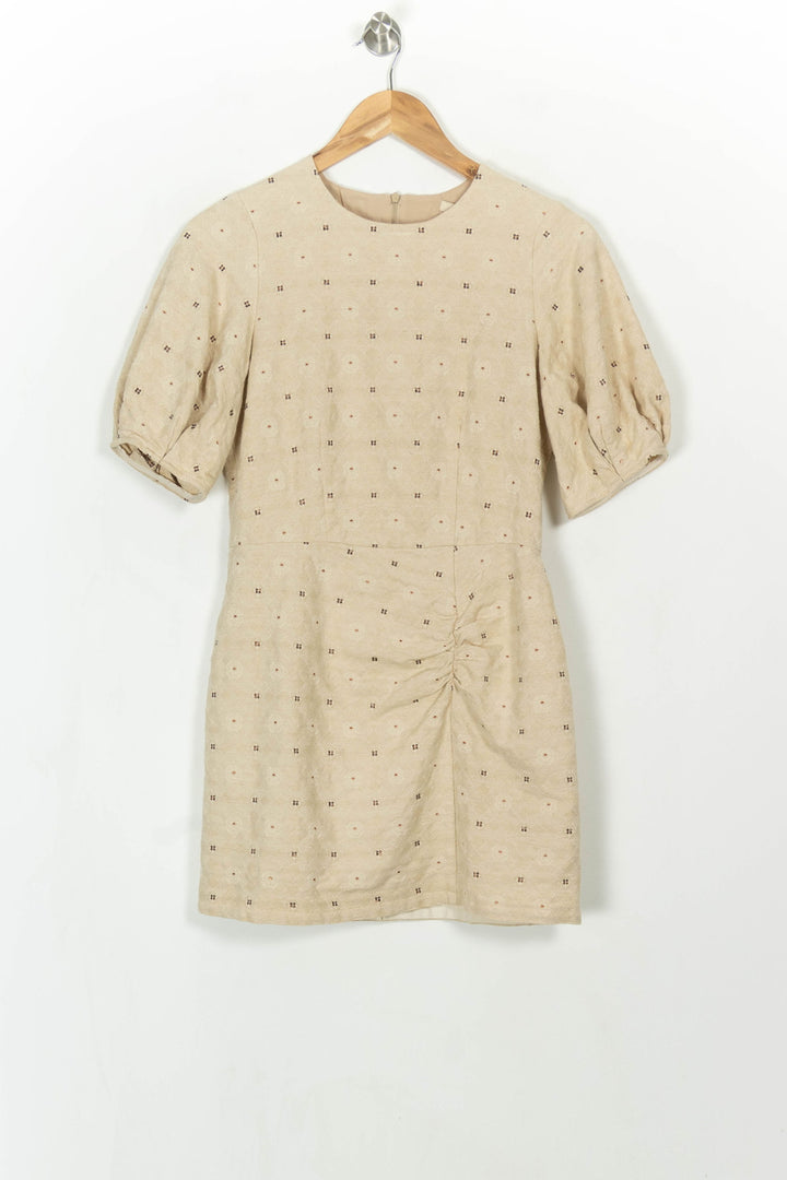 Robe Courte Beige - Taille S/36 de la marque Sessùn | PARAD115212 - Vendu par Paradigme - Image 2