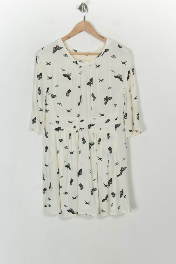 Robe Courte Écrue et Noire - Taille XS/34 de la marque ba&amp;sh | PARAD115213 - Vendu par Paradigme - Image 2