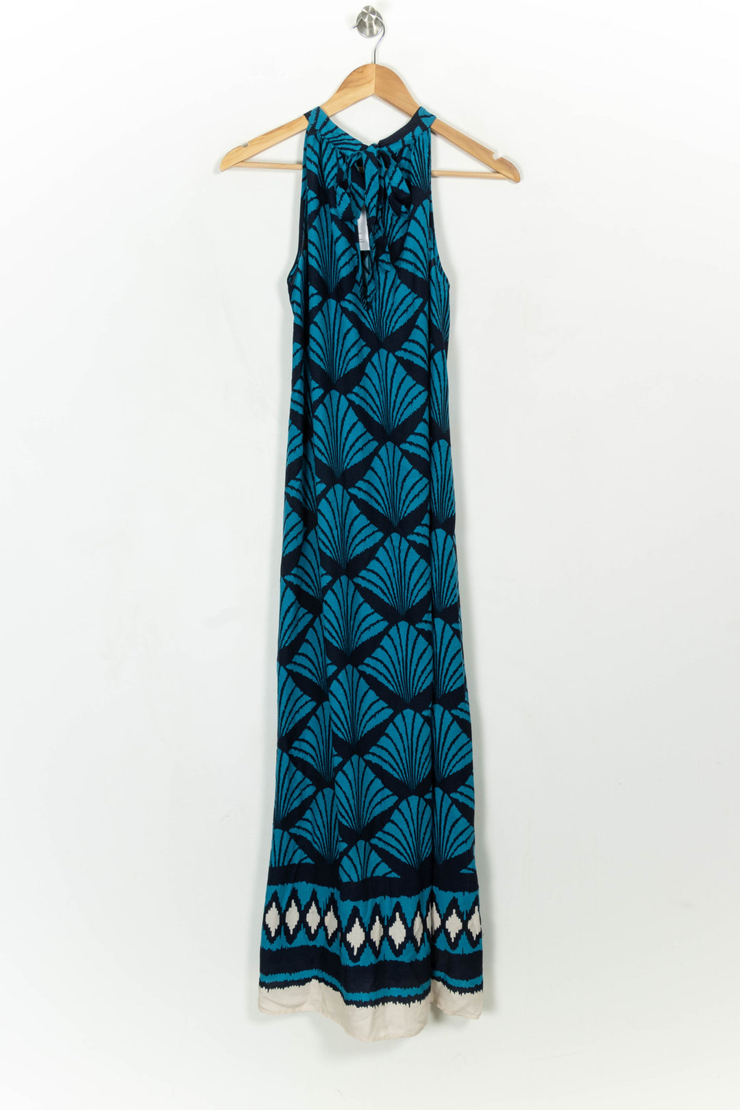 Robe longue bleue et noire - Taille M/38 de la marque La Fée Maraboutée | PARAD115214 - Vendu par Paradigme - Image 5