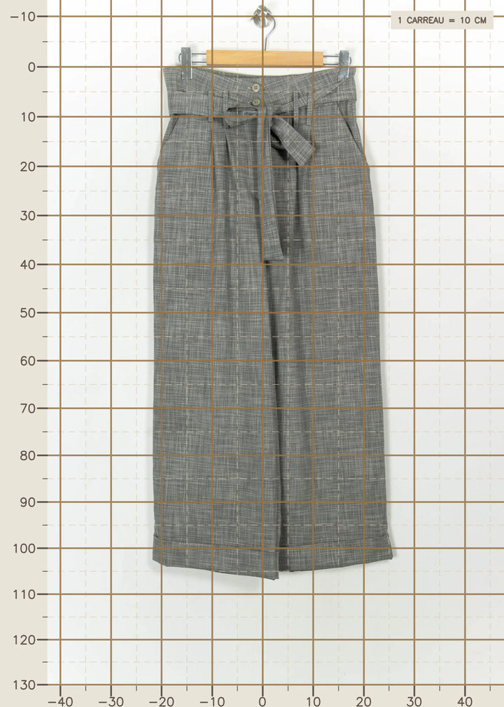 Pantalon Large Gris - Taille L/40 de la marque La Fée Maraboutée | PARAD115215 - Vendu par Paradigme - Image 4