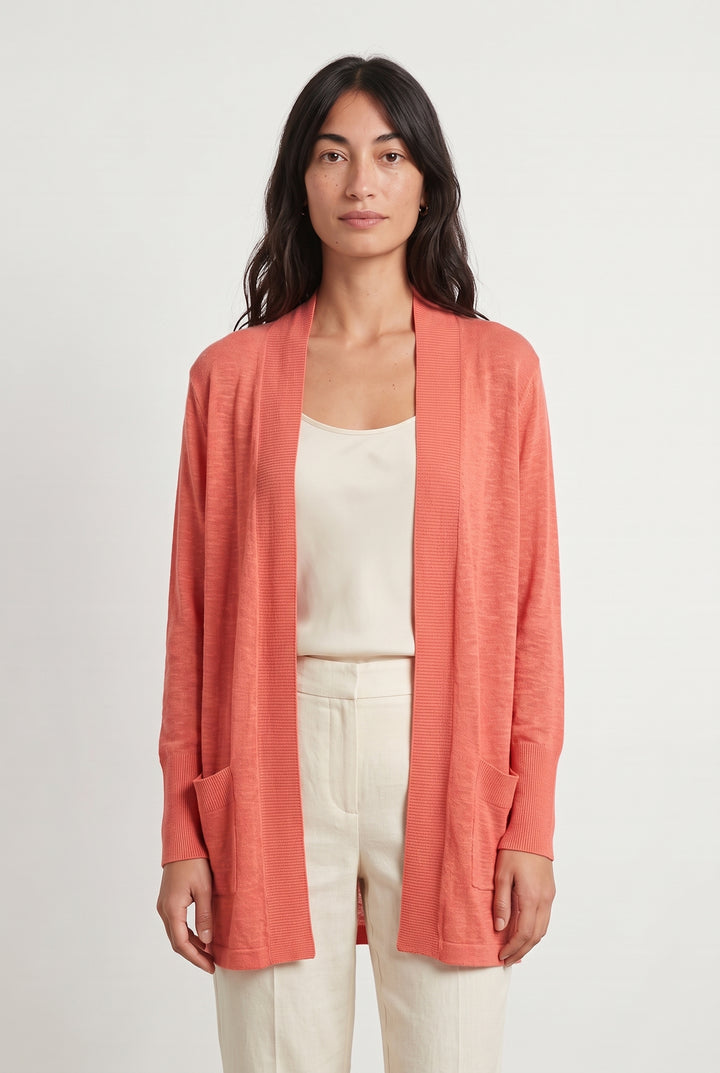 Cardigan Rose - Taille M/38 de la marque La Fée Maraboutée | PARAD115217 - Vendu par Paradigme - Image 1