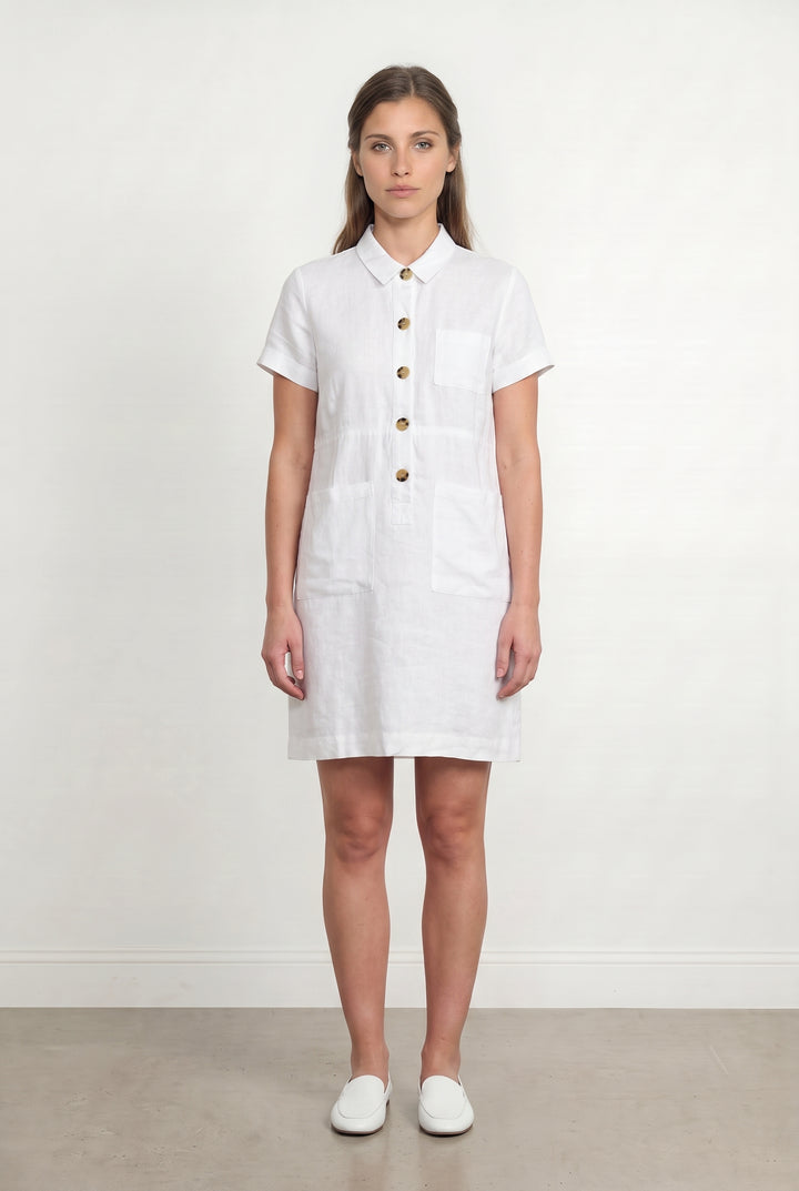 Robe Chemise Blanche - Taille M/38 de la marque Caroll | PARAD115218 - Vendu par Paradigme - Image 1