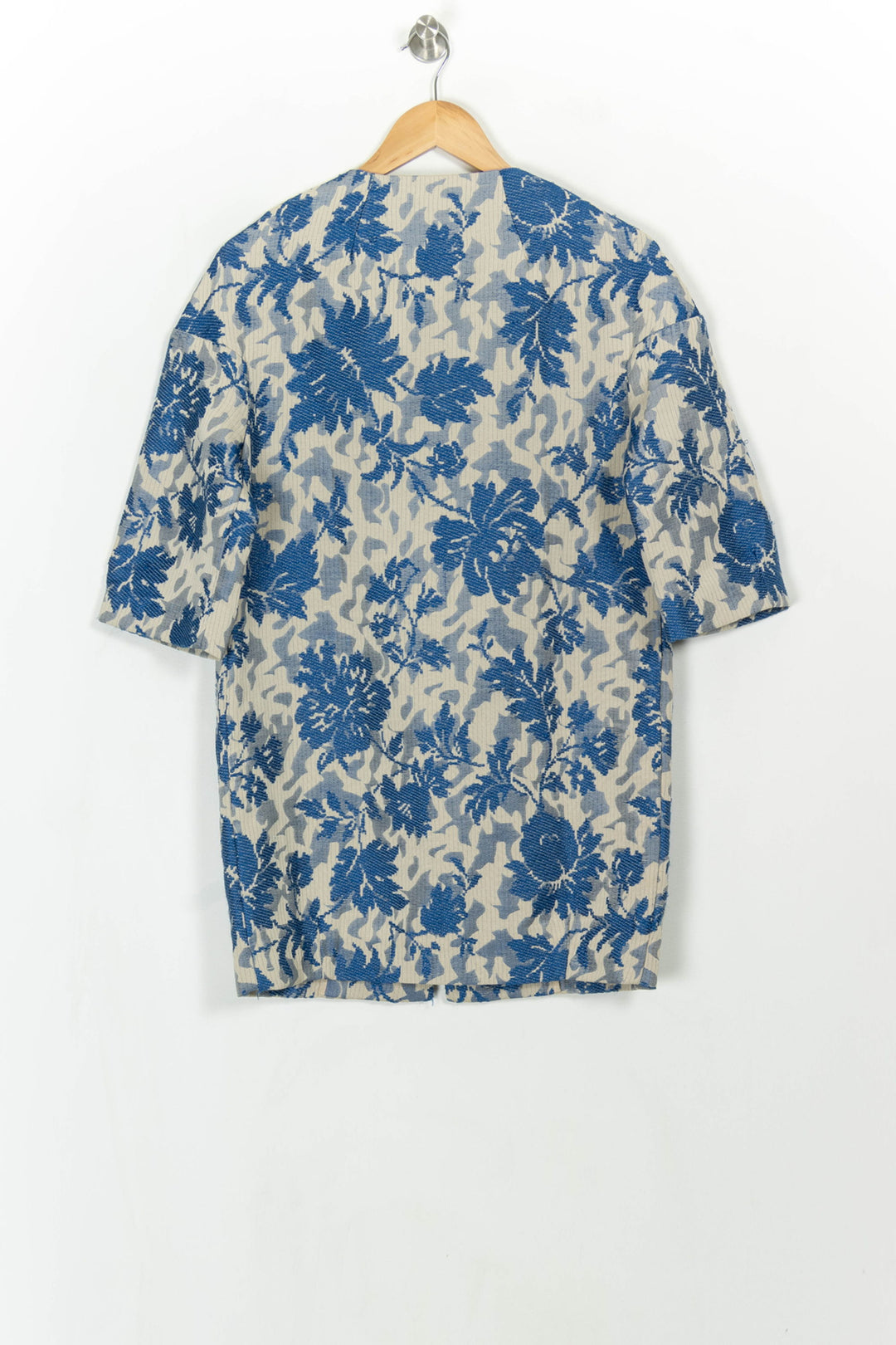 Manteau Bleu et Beige - Taille M/38 de la marque La Fée Maraboutée | PARAD115219 - Vendu par Paradigme - Image 5