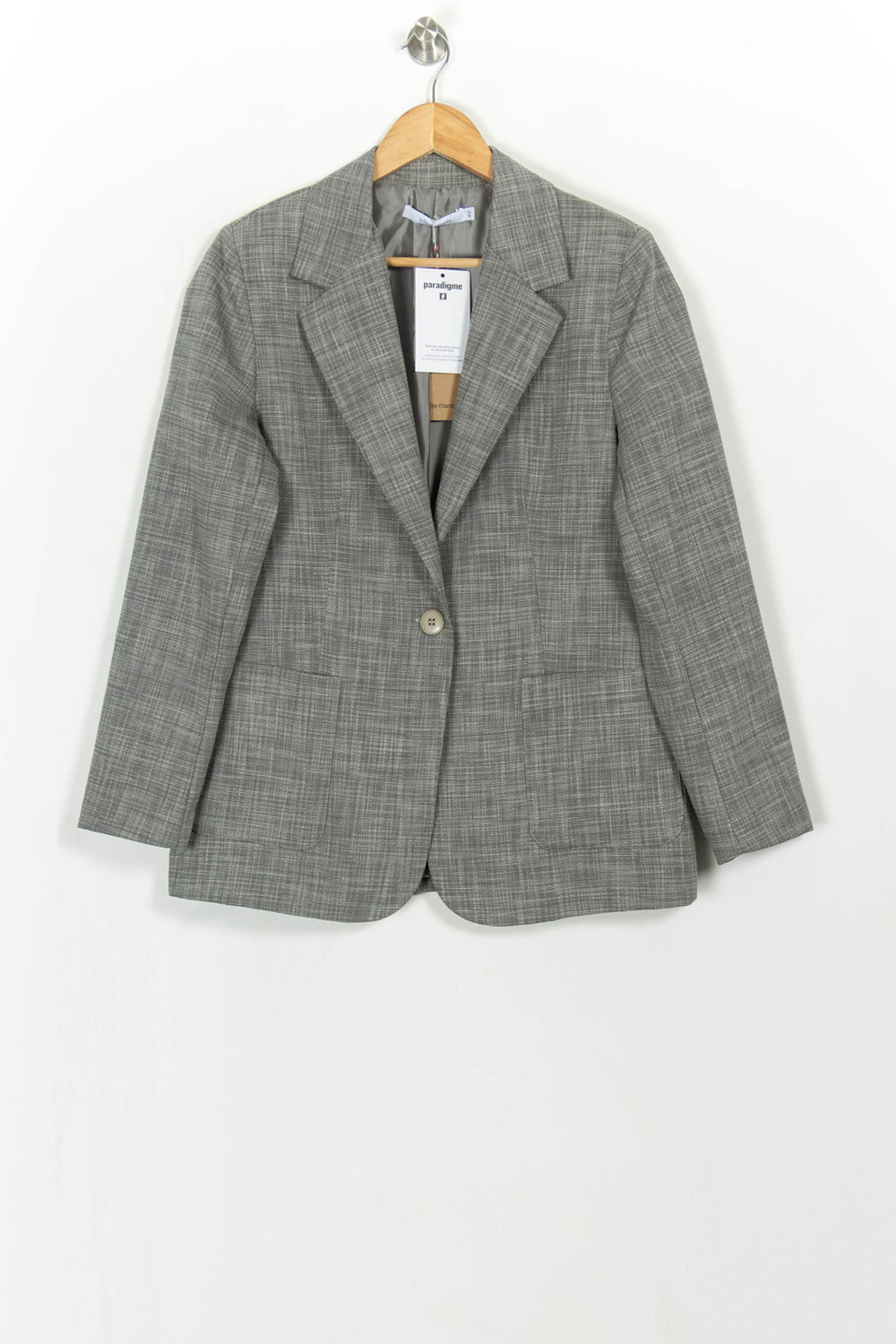 Blazer Gris - Taille L/40 de la marque La Fée Maraboutée | PARAD115220 - Vendu par Paradigme - Image 2