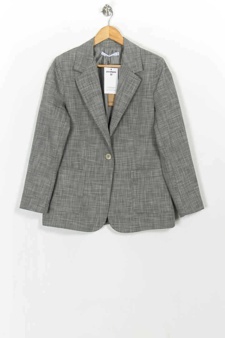 Blazer Gris - Taille L/40 de la marque La Fée Maraboutée | PARAD115220 - Vendu par Paradigme - Image 2