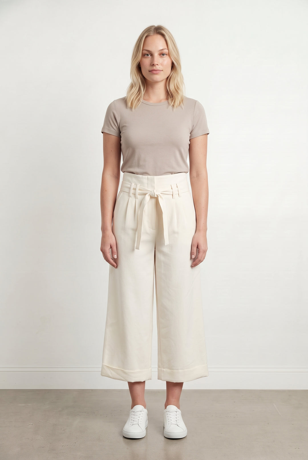Pantalon Large Beige - Taille L/40 de la marque La Fée Maraboutée | PARAD115221 - Vendu par Paradigme - Image 1