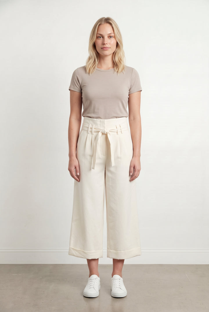 Pantalon Large Beige - Taille L/40 de la marque La Fée Maraboutée | PARAD115221 - Vendu par Paradigme - Image 1