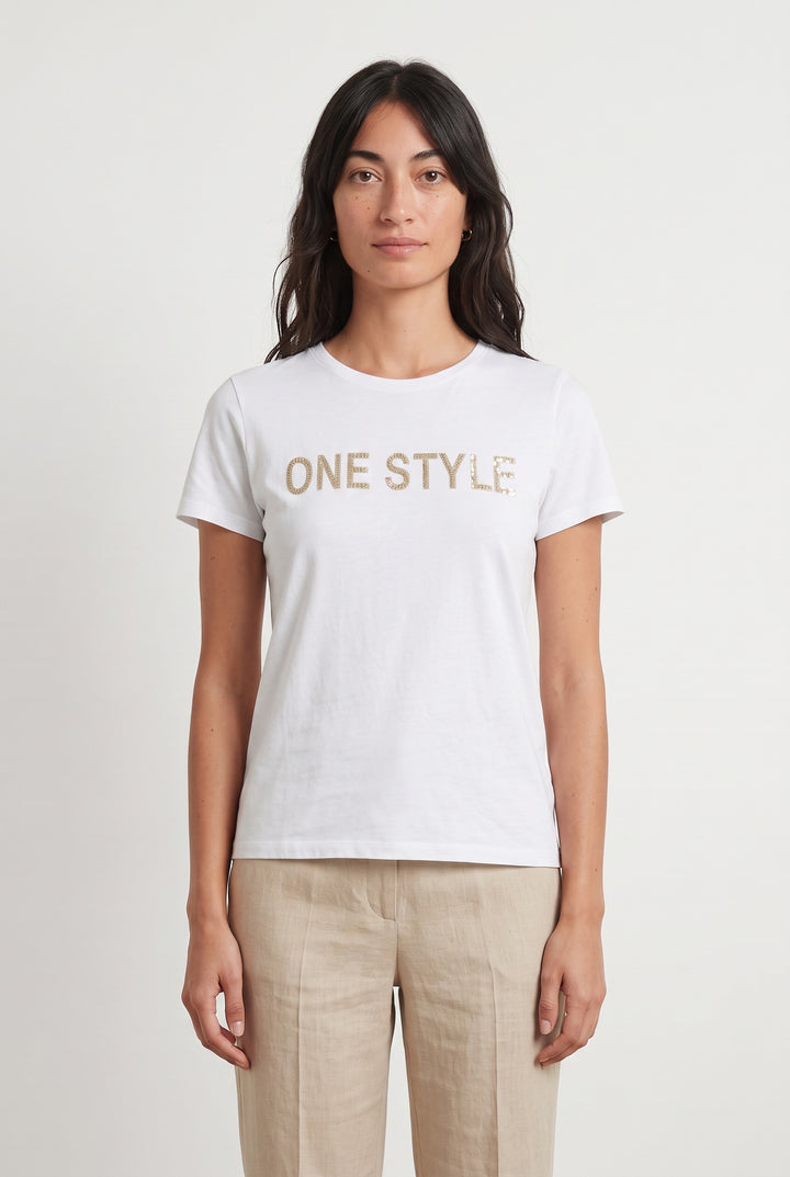 Tee-shirt Blanc - Taille S/36 de la marque Maison 123 | PARAD115222 - Vendu par Paradigme - Image 1