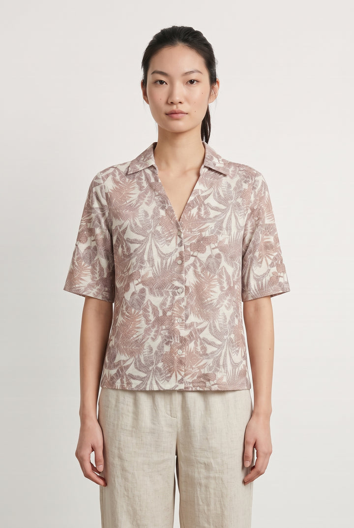 Chemisette Rose et Blanche - Taille XS/34 de la marque Caroll | PARAD115223 - Vendu par Paradigme - Image 1