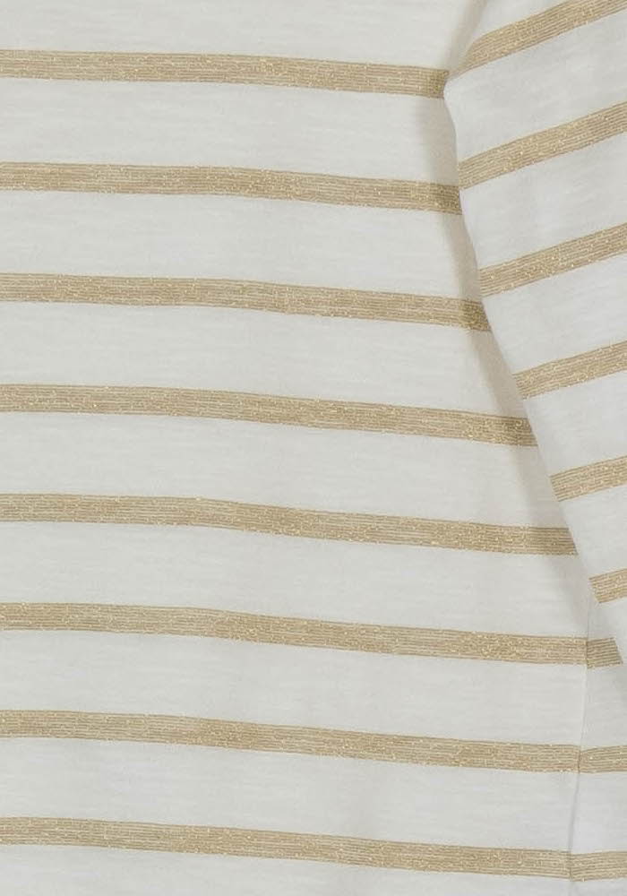 Marinière Blanche et Beige - Taille S/36 de la marque Caroll | PARAD115226 - Vendu par Paradigme - Image 3