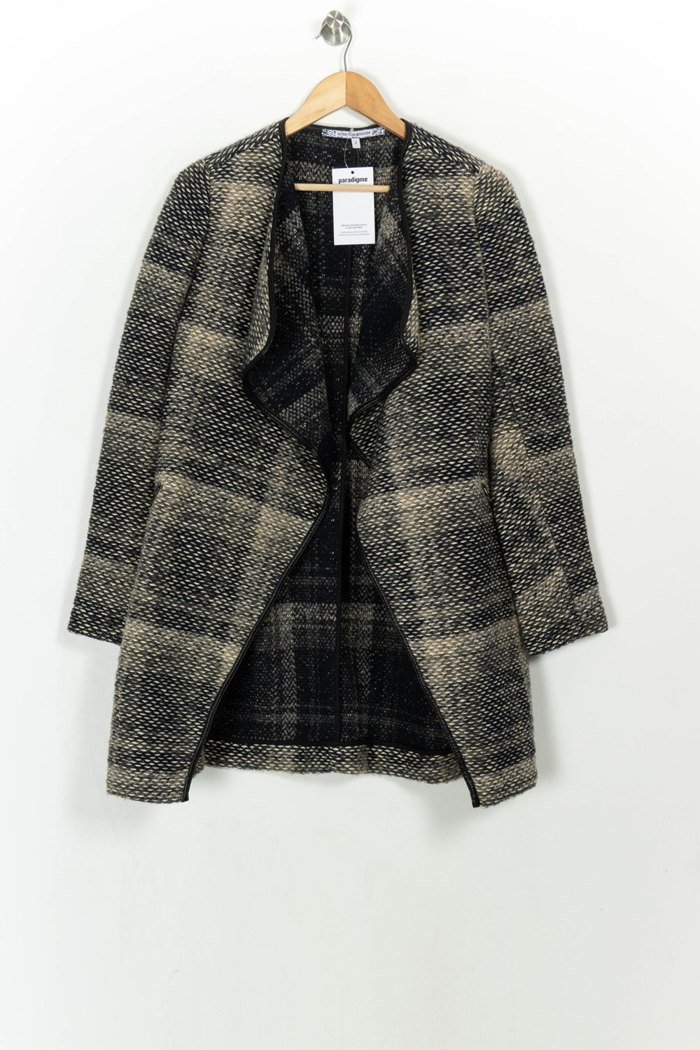 Manteau Beige et Noir - Taille M/38 de la marque La Fée Maraboutée | PARAD115228 - Vendu par Paradigme - Image 2