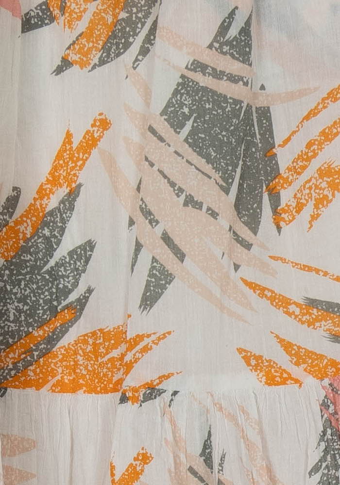 Jupe Midi Blanche et Orange - Taille XS/34 de la marque Closed | PARAD115232 - Vendu par Paradigme - Image 3