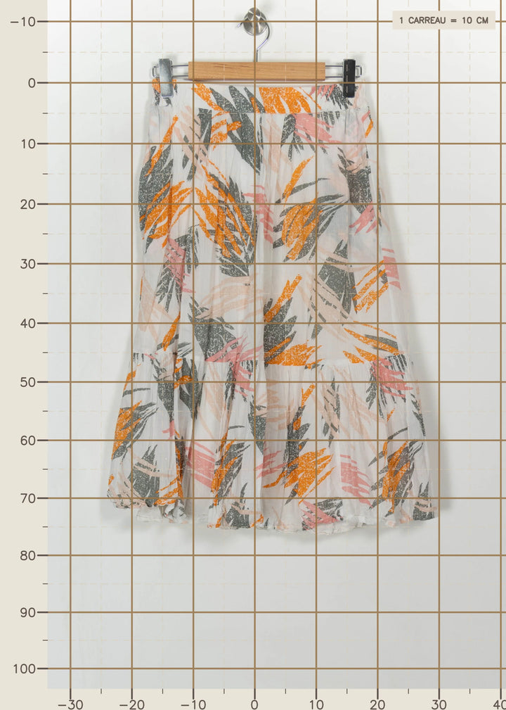 Jupe Midi Blanche et Orange - Taille XS/34 de la marque Closed | PARAD115232 - Vendu par Paradigme - Image 4