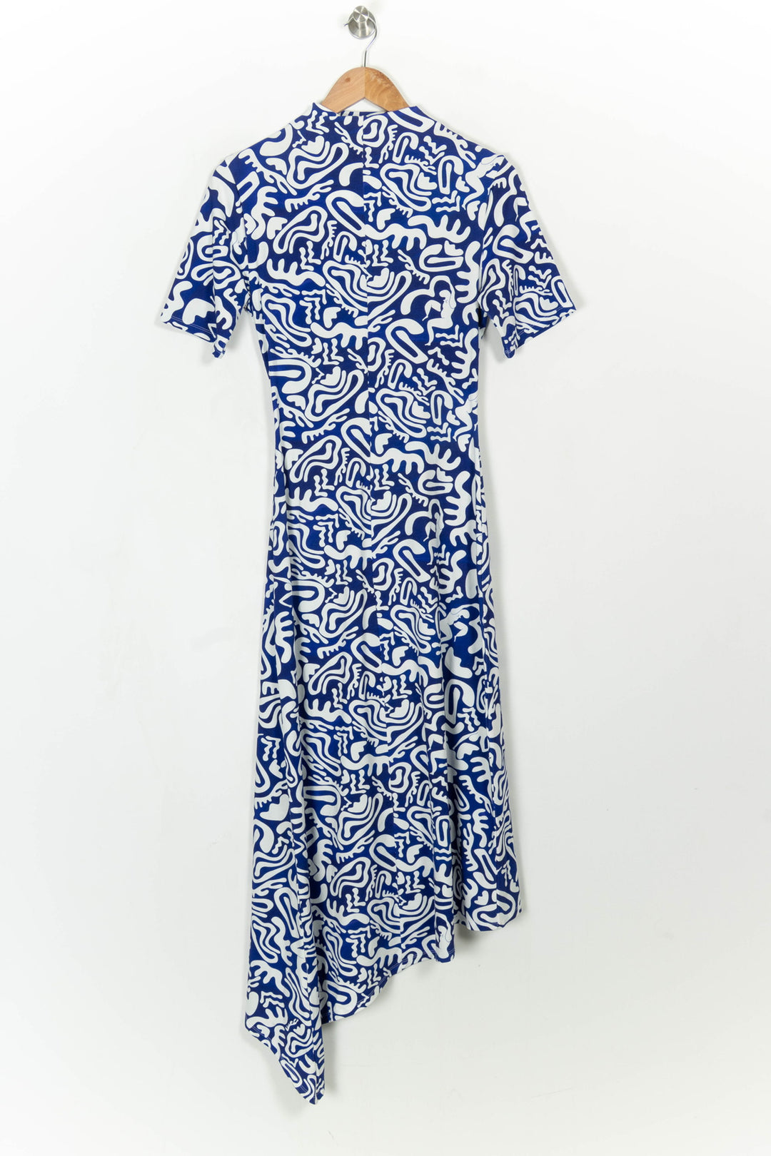 Robe longue bleue et blanche - Taille M/38 de la marque Soi Paris | PARAD115233 - Vendu par Paradigme - Image 5
