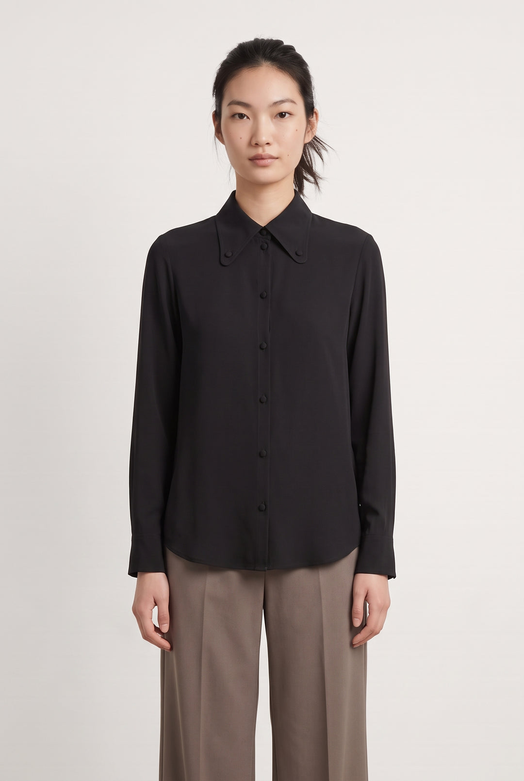 Chemisier Noire - Taille XS/34