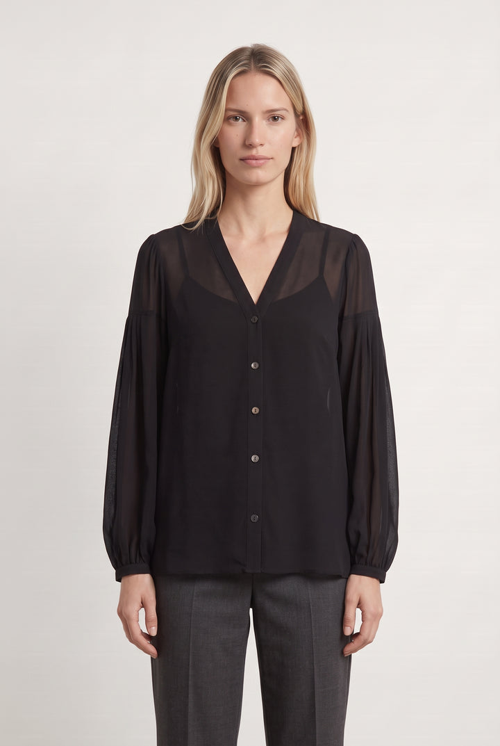 Chemisier Noire - Taille S/36