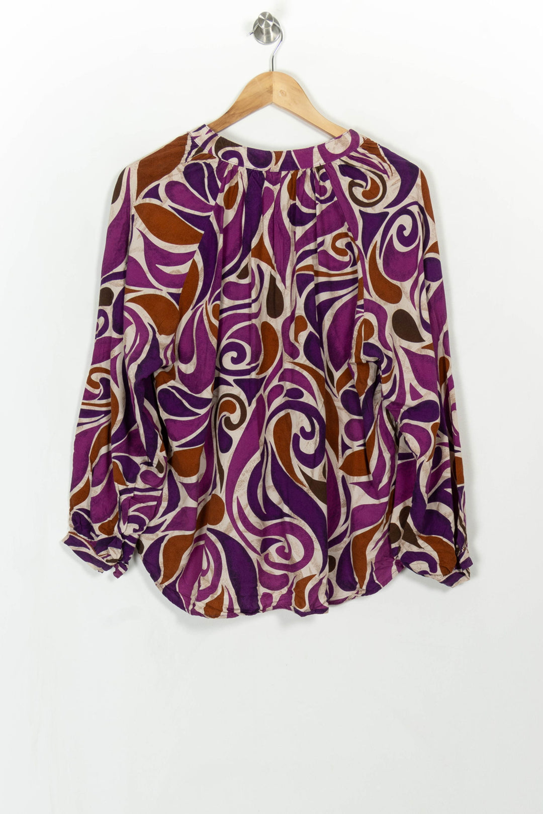 Blouse Violet et Marron - Taille L/40 de la marque La Petite Etoile | PARAD115351 - Vendu par Paradigme - Image 5