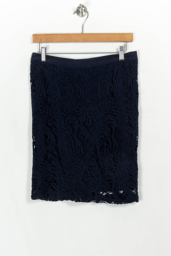 Jupe Dentelle Bleu - Taille M/38 de la marque Sud express | PARAD115362 - Vendu par Paradigme - Image 2