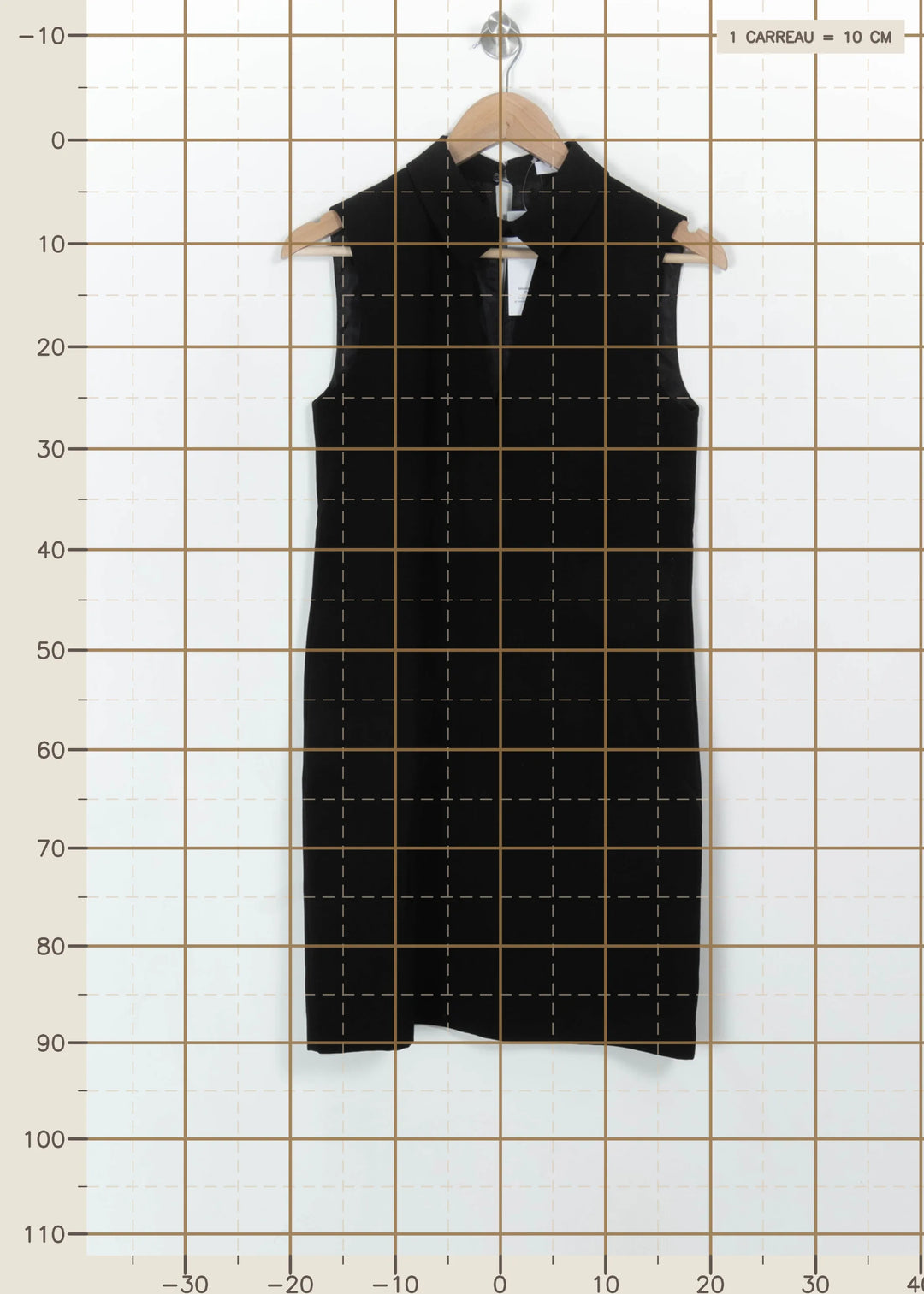 Robe Sans Manches Noire - Taille S/36 de la marque ZAPA | PARAD115363 - Vendu par Paradigme - Image 4