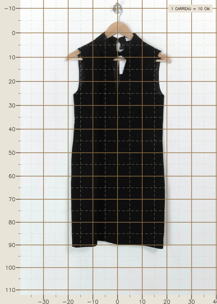 Robe Sans Manches Noire - Taille S/36 de la marque ZAPA | PARAD115363 - Vendu par Paradigme - Image 4
