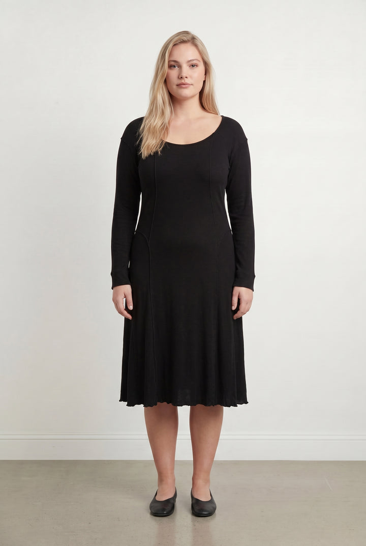 Robe Midi Noire - Taille XXL/44 de la marque ZAPA | PARAD115365 - Vendu par Paradigme - Image 1
