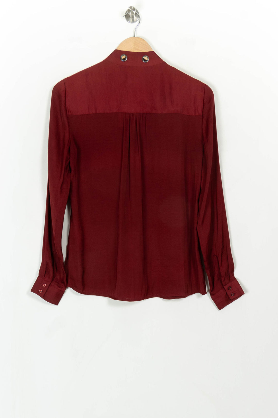 Blouse Bordeaux - Taille S/36 de la marque Maison 123 | PARAD115367 - Vendu par Paradigme - Image 5