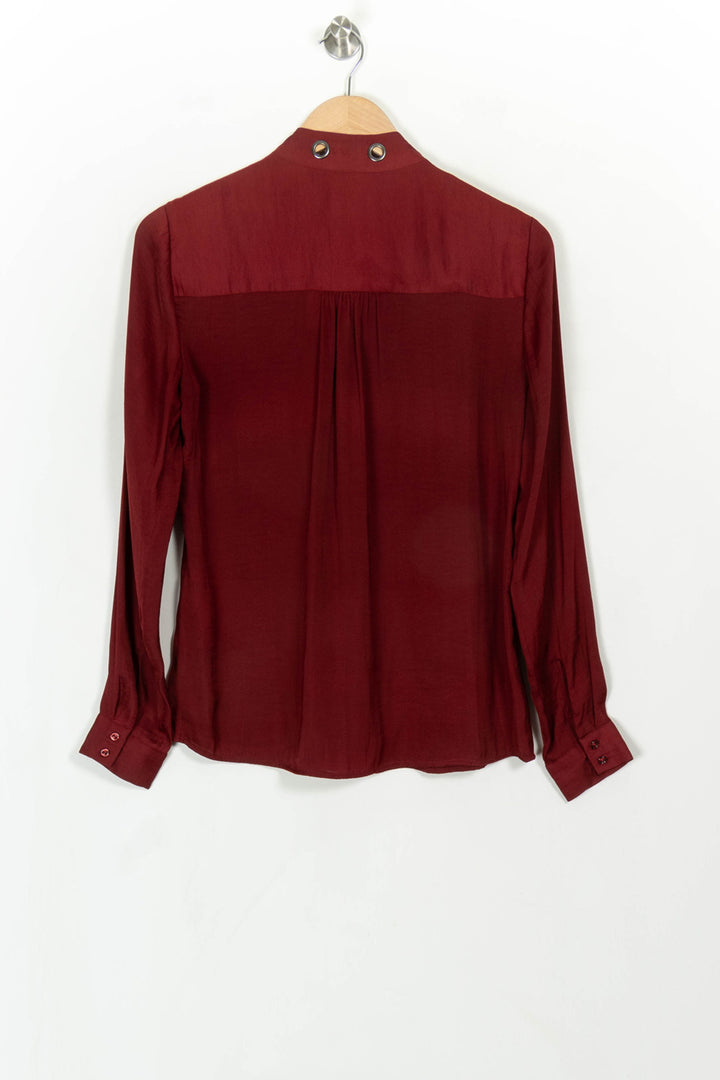 Blouse Bordeaux - Taille S/36 de la marque Maison 123 | PARAD115367 - Vendu par Paradigme - Image 5