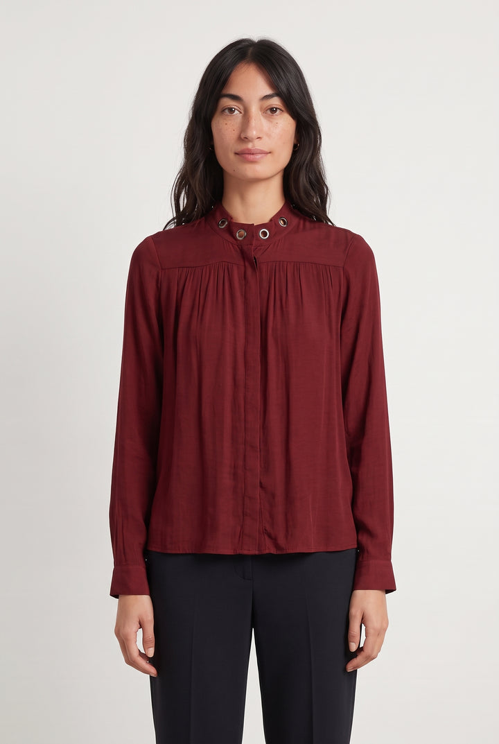 Blouse Bordeaux - Taille S/36 de la marque Maison 123 | PARAD115367 - Vendu par Paradigme - Image 1
