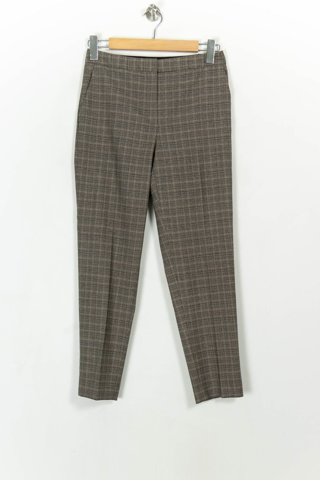 Pantalon Carreaux Marron - Taille M/38 de la marque Caroll | PARAD115368 - Vendu par Paradigme - Image 2