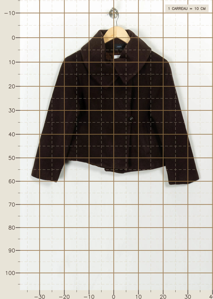 Veste Marron - Taille XL/42 de la marque ZAPA | PARAD115369 - Vendu par Paradigme - Image 4