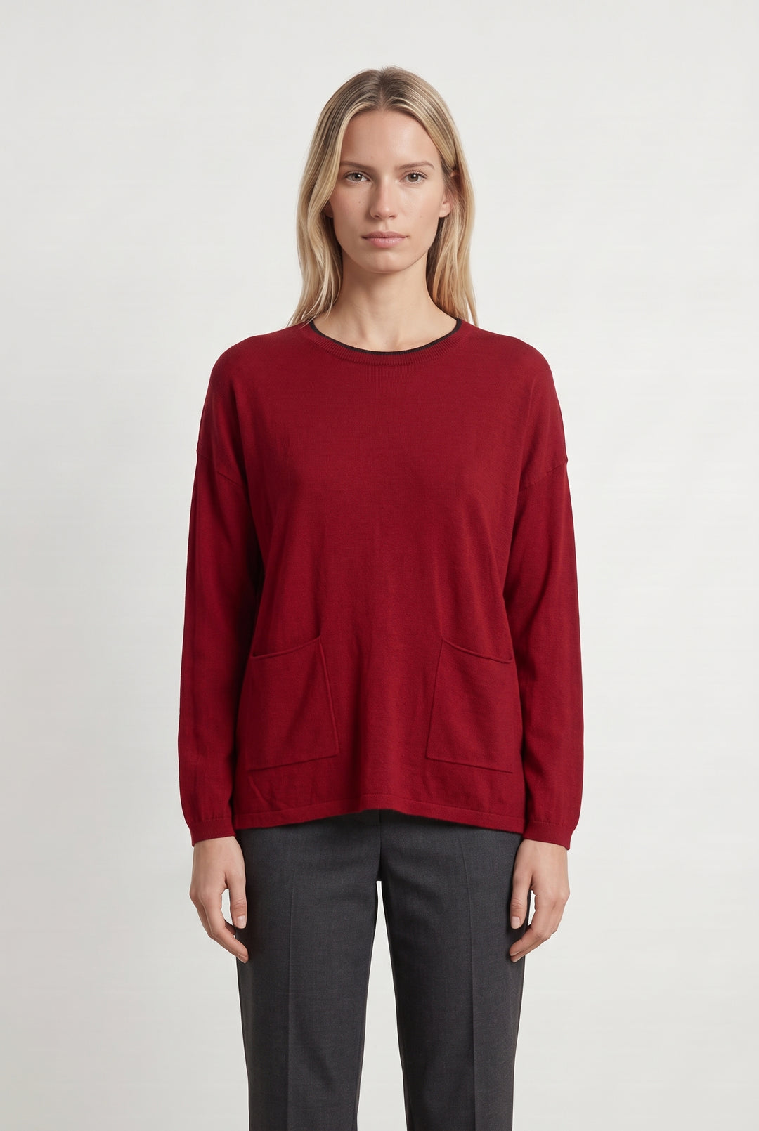 Pull Bordeaux - Taille S/36 de la marque Gerard Darel | PARAD115372 - Vendu par Paradigme - Image 1