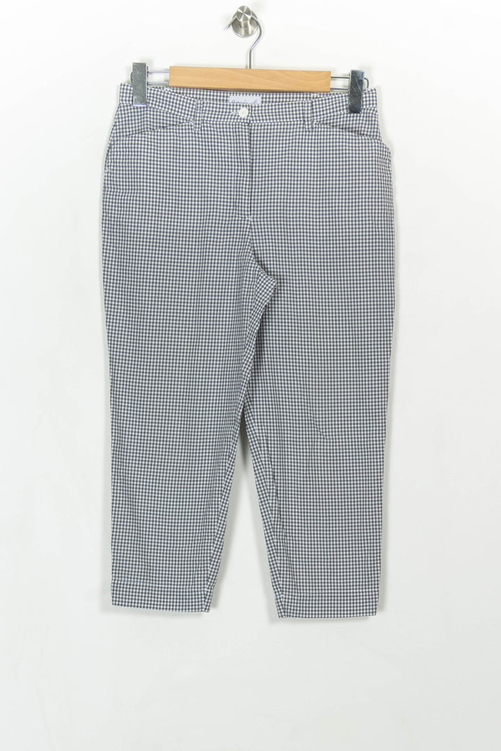 Pantalon Carreaux Bleu et Blanc - Taille M/38 de la marque Agnès b. | PARAD115375 - Vendu par Paradigme - Image 2