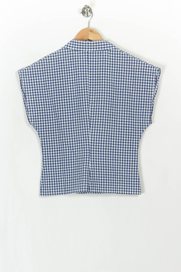 Chemisier Bleu et Blanc - Taille M/38 de la marque Galeries Lafayette | PARAD115376 - Vendu par Paradigme - Image 5