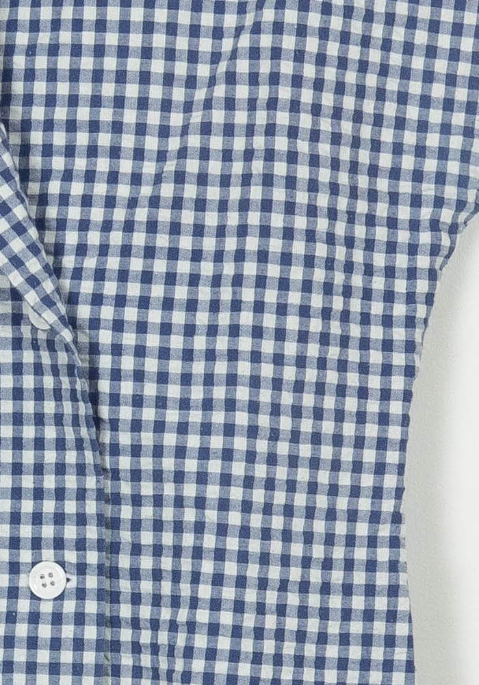 Chemisier Bleu et Blanc - Taille M/38 de la marque Galeries Lafayette | PARAD115376 - Vendu par Paradigme - Image 3