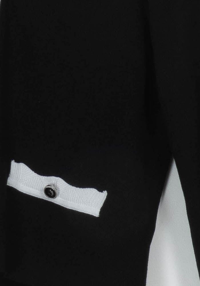 Cardigan Noir et Gris - Taille S/36 de la marque Maje | PARAD115382 - Vendu par Paradigme - Image 3