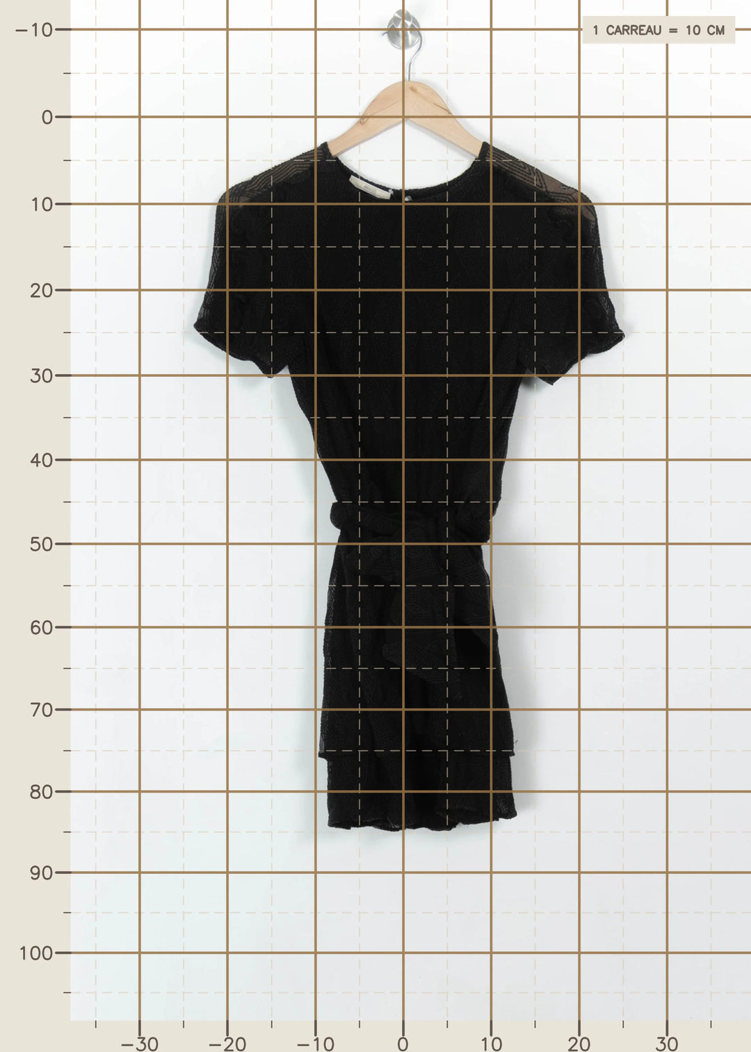 Robe Courte Noire - Taille S/36 de la marque Sessùn | PARAD115387 - Vendu par Paradigme - Image 4